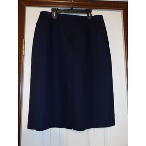 Lloyd New York Classic Navy Blue A-Line Skirt‎ Professional Office Wear